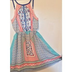 Blue Summer Mini Dress